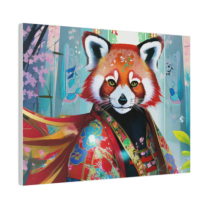 Cybernetic Red Panda Matte Canvas, Stretched, 0.75"