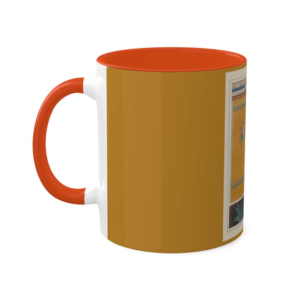 Pompeii Walls Pl.20 by Victor Steeger Colorful Mugs, 11oz