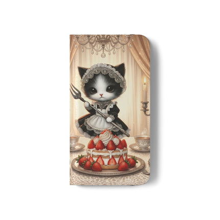 🍓🐱 The Patisserie Kitten Flip Case – Sweet Charm & Storybook Delight