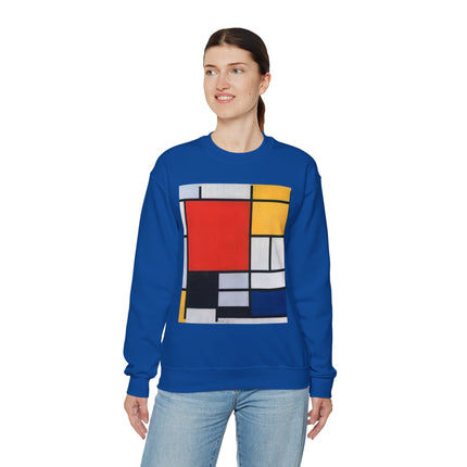 Composition with Red, Yellow, Blue, and Black by Piet Mondrian Heavy Blend™ Crewneck Sweatshirt