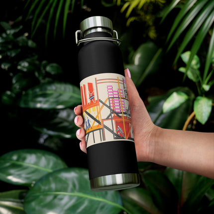 Maquettes de Théatre 4 by Alexandra Exter Copper Vacuum Insulated Bottle, 22oz