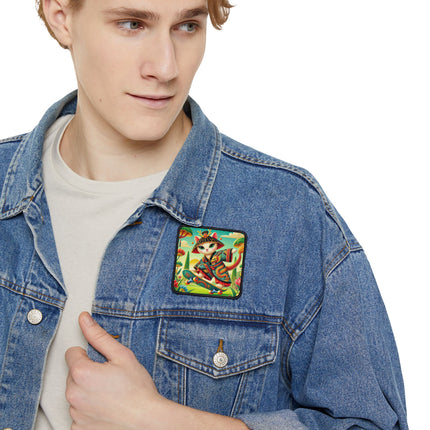 Dragon Dance on Wheels Iron-On Patches