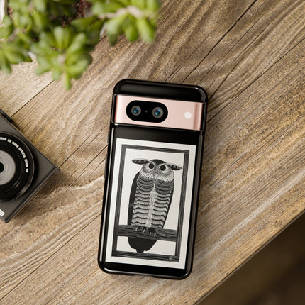 Horned Owl by Samuel Jessurun de Mesquita Phone Cases
