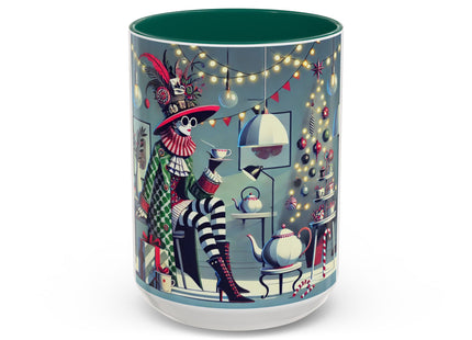 Whimsical Christmas Tea Party Colorful Mugs (11oz, 15oz)