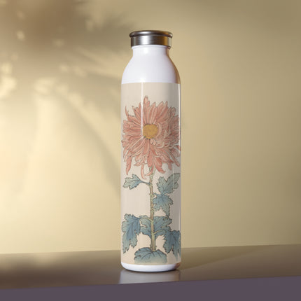 Keika Hyakugiku, Pl.15 by Keika Hasegawa Slim Water Bottle