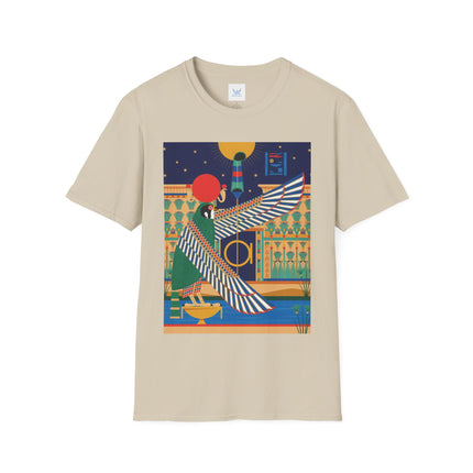Winged Sun Disc & Falcon T-Shirt – Emblem of Hermes Trismegistus