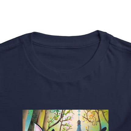 Fairy Animals Writing Wishes Toddler Short Sleeve Tee