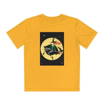 A Witch’s Moonlit Flight Youth Competitor Tee