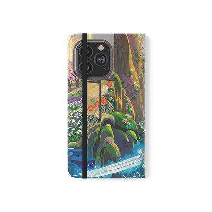 🐆⚔️ Circuit Samurai Jaguar Flip Case – Neon Power & Electric Honor