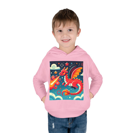 Starry Sky Dragon Toddler Pullover Fleece Hoodie