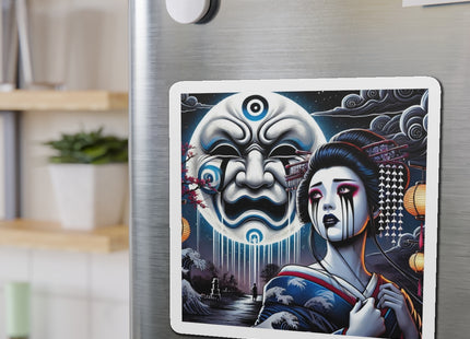 Geisha’s Black Ink Tears Die-Cut Magnets (5 Sizes)