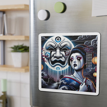 Geisha’s Black Ink Tears Die-Cut Magnets (5 Sizes)