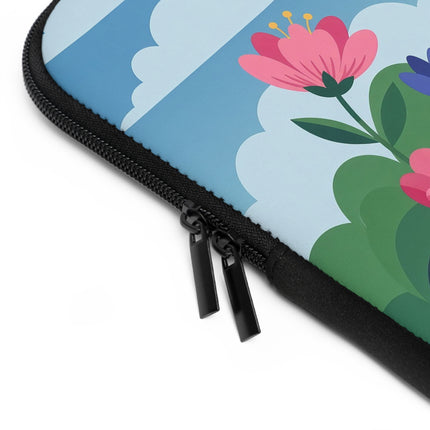 🌸🎀 The Lady In The Summer Garden Laptop Sleeve – Art Deco Floral Elegance