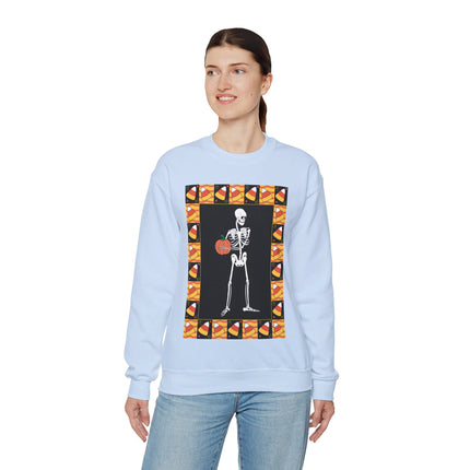 Candy Corn Skeleton Unisex Heavy Blend™ Crewneck Sweatshirt