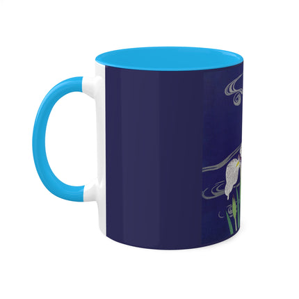 Irises by Kogyo Tsukioka Colorful Mugs, 11oz