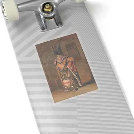A Buddhist lama at a feast at Pemionchi Monastery by Vasily Vereshchagin Kiss-Cut Stickers (4 Sizes)