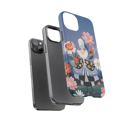 🌸🎀 The Grand Floral Promenade Phone Case – Art Deco Fashion Fantasy