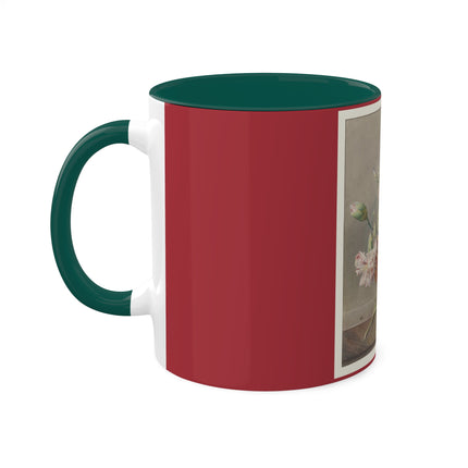 Floral Still Life by Georgius Jacobus Johannes van Os Colorful Mugs, 11oz