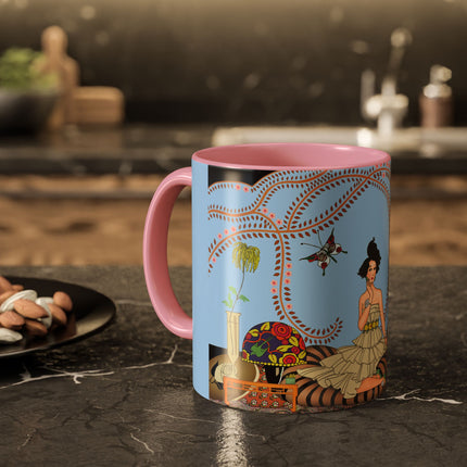 Minuit … ou l’appartement à la mode by George Barbier Colorful Mugs (11oz, 15oz)