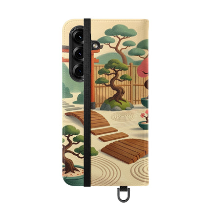 🏹🌸 Archer Kitten in the Zen Garden Flip Case – Focus, Whimsy & Zen Balance