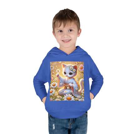 Daisy Chain Whimsy Toddler Pullover Fleece Hoodie