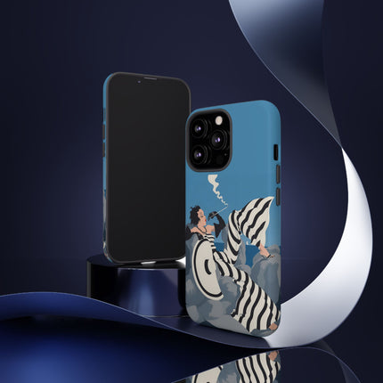 Art Deco Smoker Phone Case – Glamorous Lounging & Timeless Allure