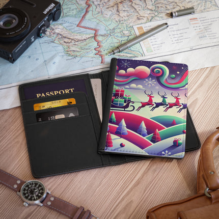 Festive Reindeer Flight Passport Cover