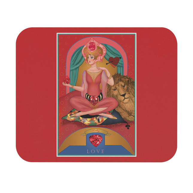 July & Ruby (from the Gem Series) by Sofia Chiostri Mouse Pad, Rectangle