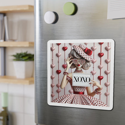 Fashionably Yours, XOXO Die-Cut Magnets (5 Sizes)