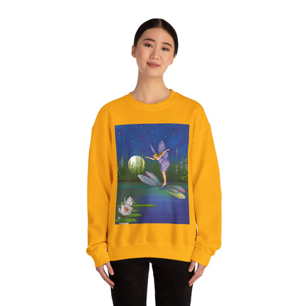 Fairy on a Dragonfly Heavy Blend™ Crewneck Sweatshirt
