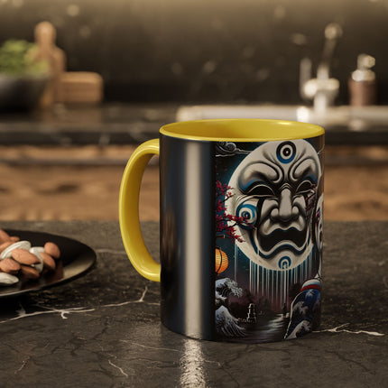 Geisha’s Black Ink Tears Colorful Mugs (11oz, 15oz)