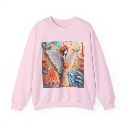 Zinnia Fairy Unisex Heavy Blend™ Crewneck Sweatshirt
