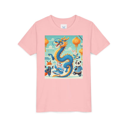 Blue & Gold Dragon Festival Parade Youth Short Sleeve Tee