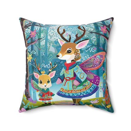 Enchanted Encounter Spun Polyester Square Pillow