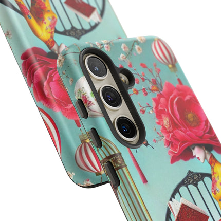 Reading In A Painted Garden Phone Cases