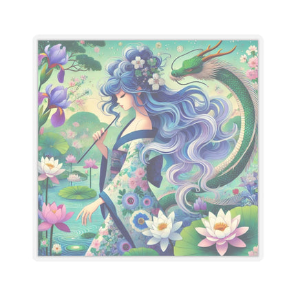 Fairy of the Koi Pond Kiss-Cut Stickers (4 Sizes)
