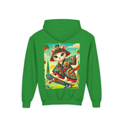 Dragon Dance on Wheels Youth Hooded Sweatshirt – Bold Motion & Fearless Style