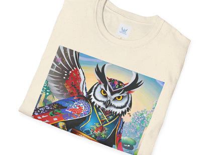 Cyberpunk Samurai Owl Softstyle T-Shirt