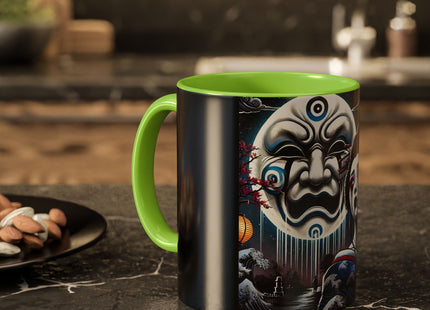 Geisha’s Black Ink Tears Colorful Mugs (11oz, 15oz)