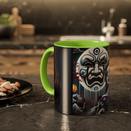 Geisha’s Black Ink Tears Colorful Mugs (11oz, 15oz)