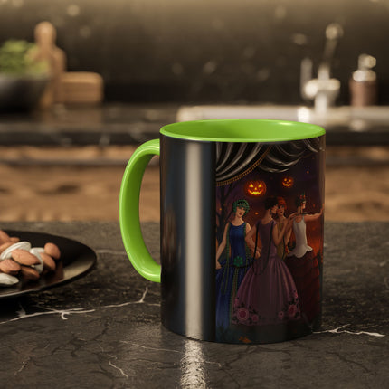 🏹🎃 Cupid's Arrow At Pumpkin Moon Manor Colorful Mug – Romantic Halloween Charm