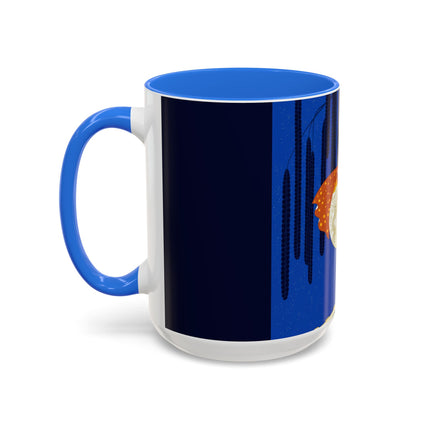 Celestial Melody Colorful Mug (11oz, 15oz) – Musical Grace, Starlit Beauty & Art Deco Elegance