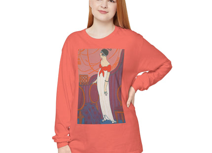 L’Entracte by Georges Lepape Garment-dyed Long Sleeve T-Shirt