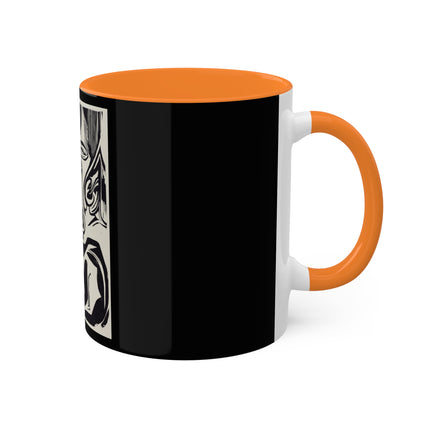 The Large Cow by Ernst Ludwig Kirchner Colorful Mugs, 11oz