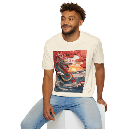 Stormbound Dragon Garment-Dyed T-shirt Softstyle T-Shirt