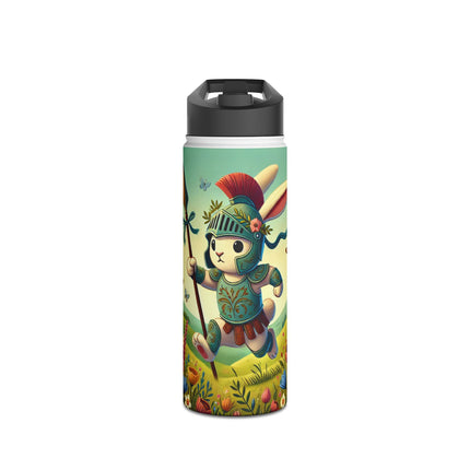 Rabbit Gladiator Stainless Steel Water Bottle, Standard Lid