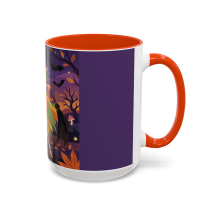 🎃🧙 The Witch Of Jack-O'-Lantern Hollow Colorful Mug – Whimsical Halloween Charm