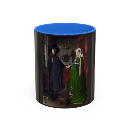 Arnolfini Portrait by Jan Van Eyck Colorful Mugs (11oz, 15oz)