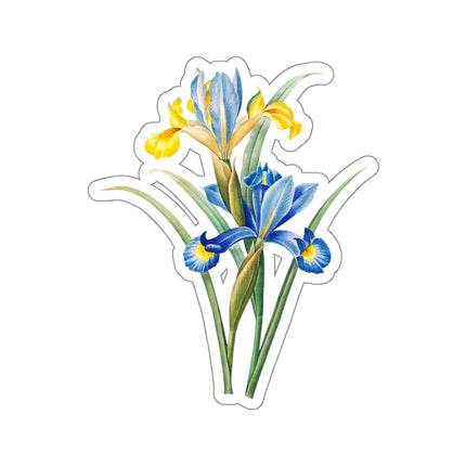 Spanish Iris botanical illustration by Pierre-Joseph Redouté Kiss-Cut Stickers (4 Sizes)