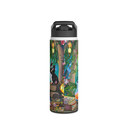 Owl's Magical Workshop Stainless Steel Water Bottle